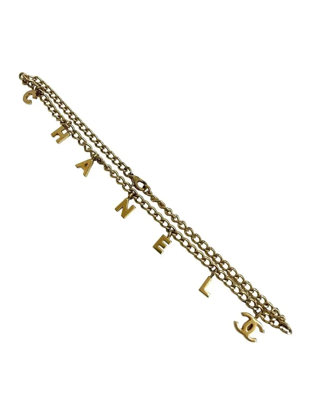 Chanel Cc Logo Chain Pendant Necklace #222234C14B